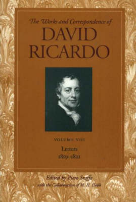 Works and Correspondence of David Ricardo: v. 8 by David Ricardo image