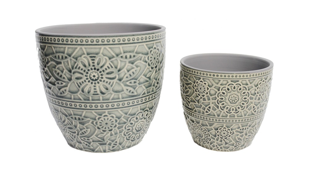 Botanic Grey Planter (12cm) image