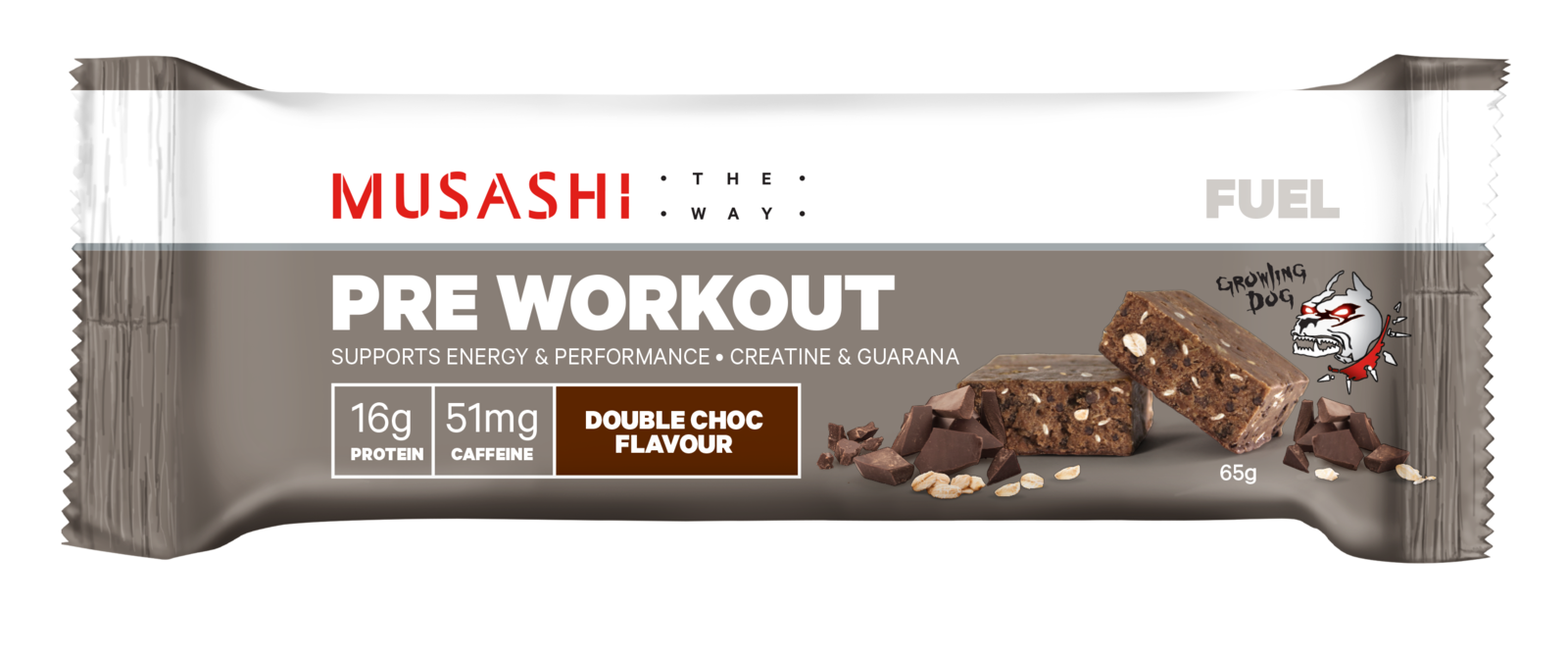 Buy Musashi PreWorkout Protein Bars Double Chocolate