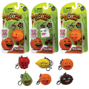 Annoying Orange Talking Keyring - Marshmallow