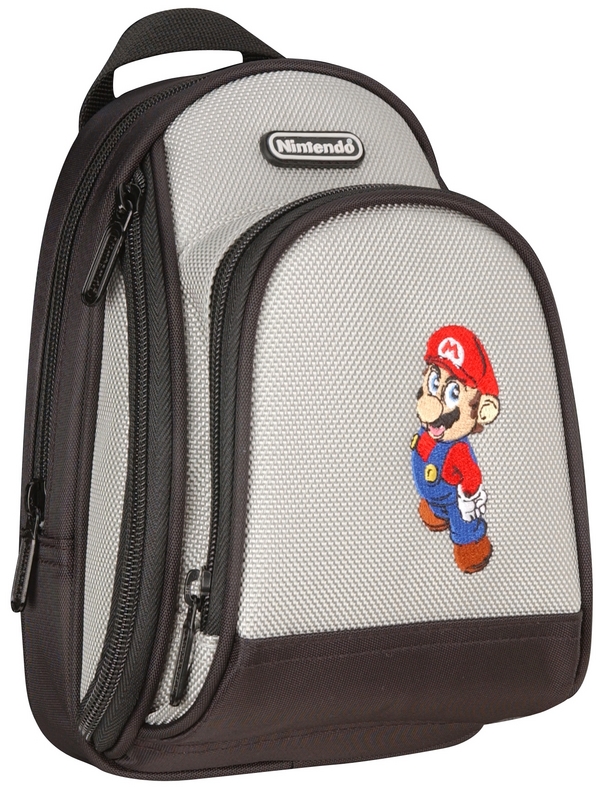 Mario Back Pack Case - Grey on DS