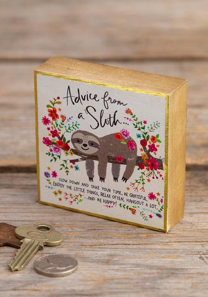 Natural Life: Tiny Block - Advice From A Sloth image