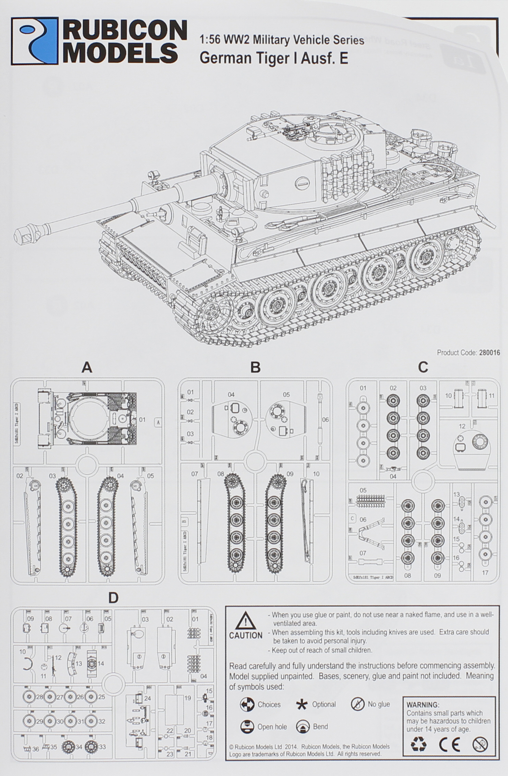 Rubicon 1/56 Tiger I Ausf E image