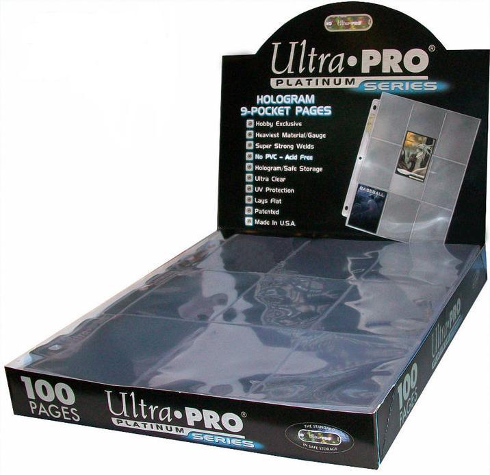 Ultra Pro 9 Pocket Hologram Platinum Box (100 pages) image