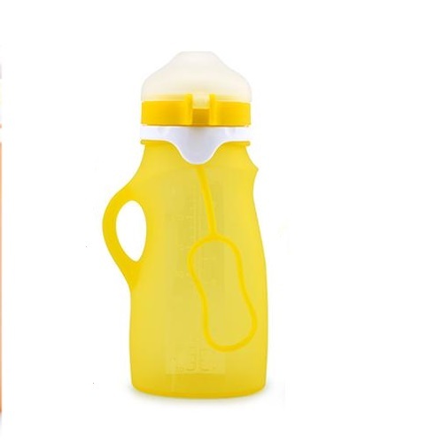 Haakaa: Silicone Feeding Squishy Bottle - Yellow (250ml) image