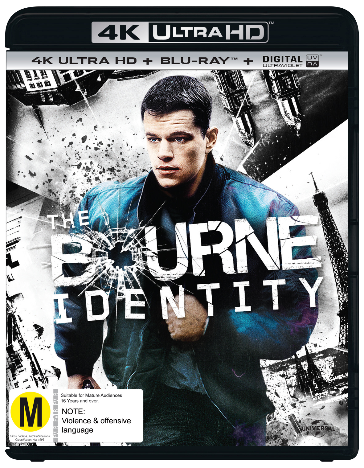 The Bourne Identity on Blu-ray, UHD Blu-ray