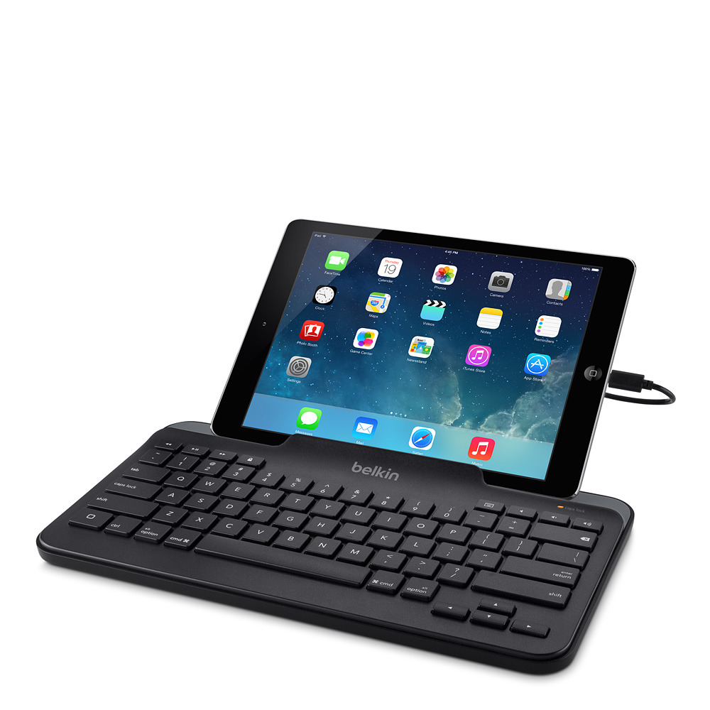 Belkin Wired Tablet Keyboard w/ Stand for iPad at Mighty Ape Australia