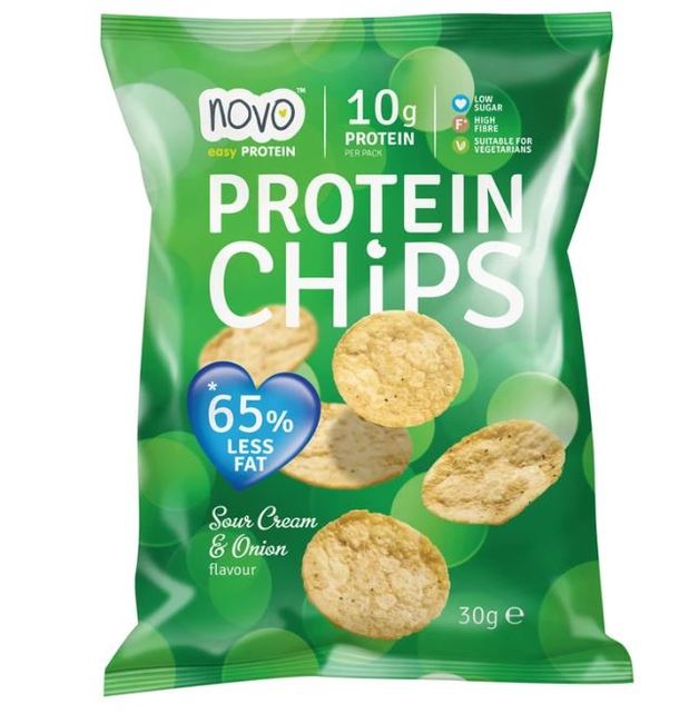 Buy Novo Protein Chips Sour Cream + Onion (30g) at Mighty Ape NZ