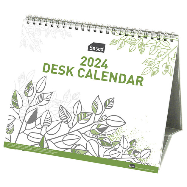 Buy Sasco: ECO 2024 Tri-Fold Desk Calendar at Mighty Ape Australia