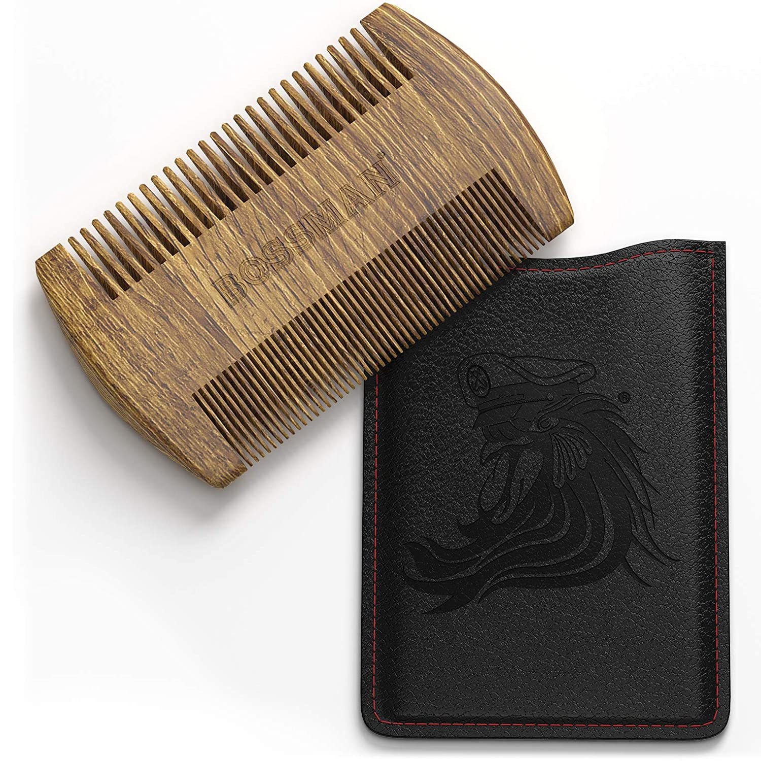 Bossman: Pocket Sandalwood Beard/Moustache Comb image