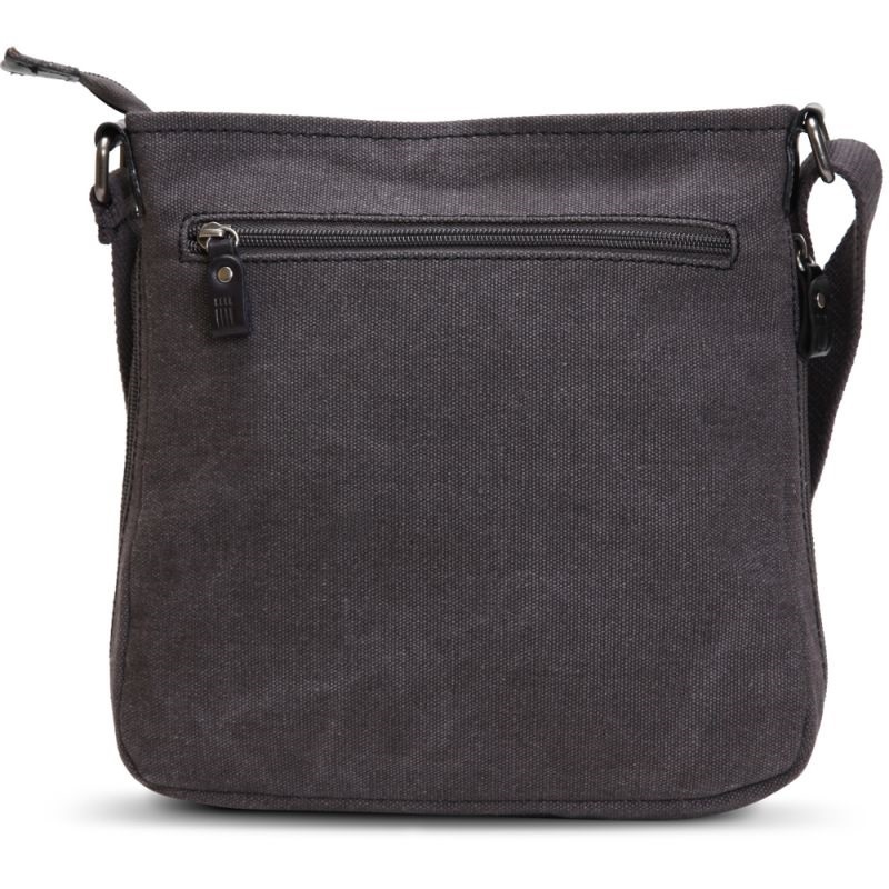 Classic Zip-Top Shoulder Bag - Charcoal image