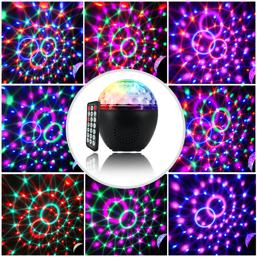 16 LED Party Projector Light with Bluetooth Speaker