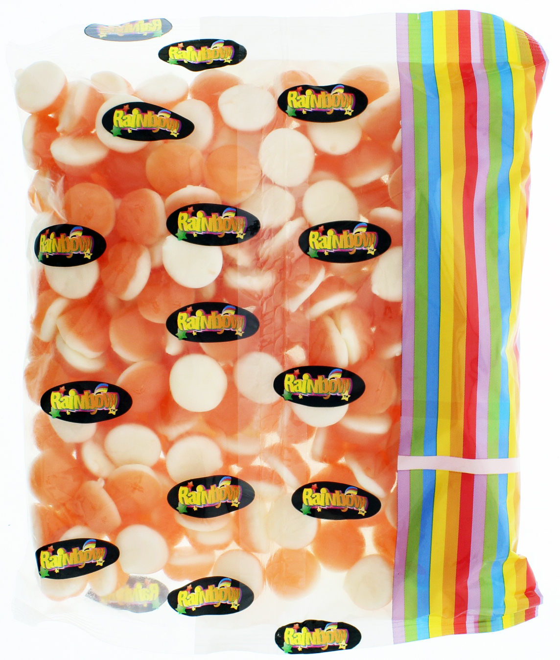 Rainbow Confectionery Peaches n Cream Lollies Bulk Bag 1kg image