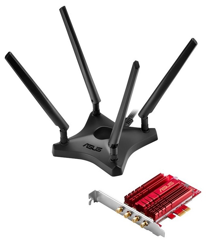 ASUS PCE-AC88 AC3100 WiFi PCIe Adapter image