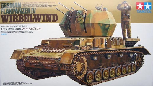 Tamiya 1/35 German Flakpanzer IV Wirbelwind - Model Kit image