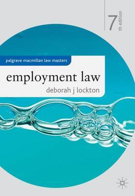 Employment Law on Paperback by Deborah J. Lockton