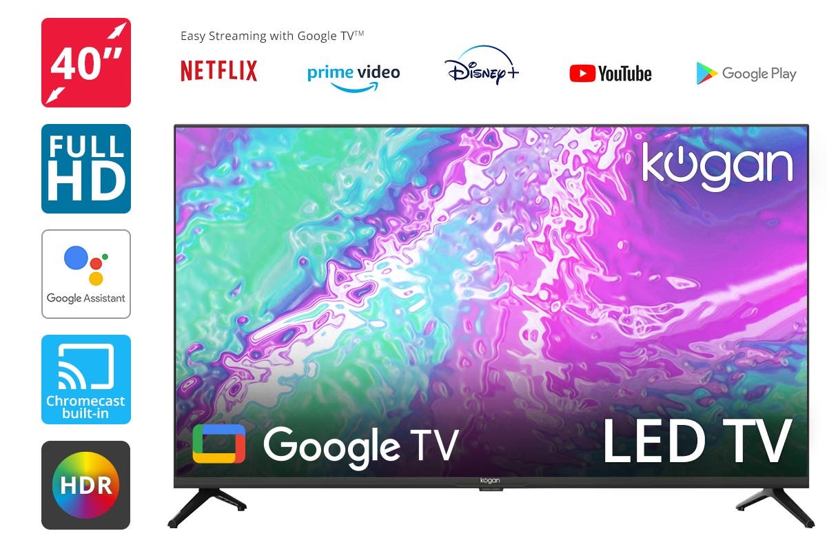 Kogan 40" LED Full HD Smart Google TV F98T at Mighty Ape NZ