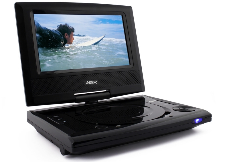 Laser Portable DVD Player 7" Screen 180 Flip image