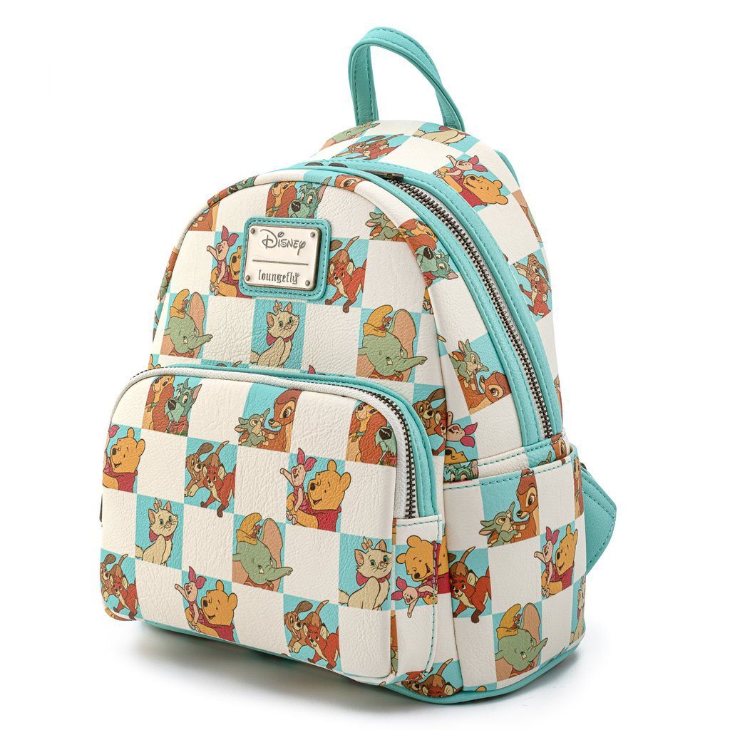 Loungefly: Disney: Mint Checker Mini Backpack