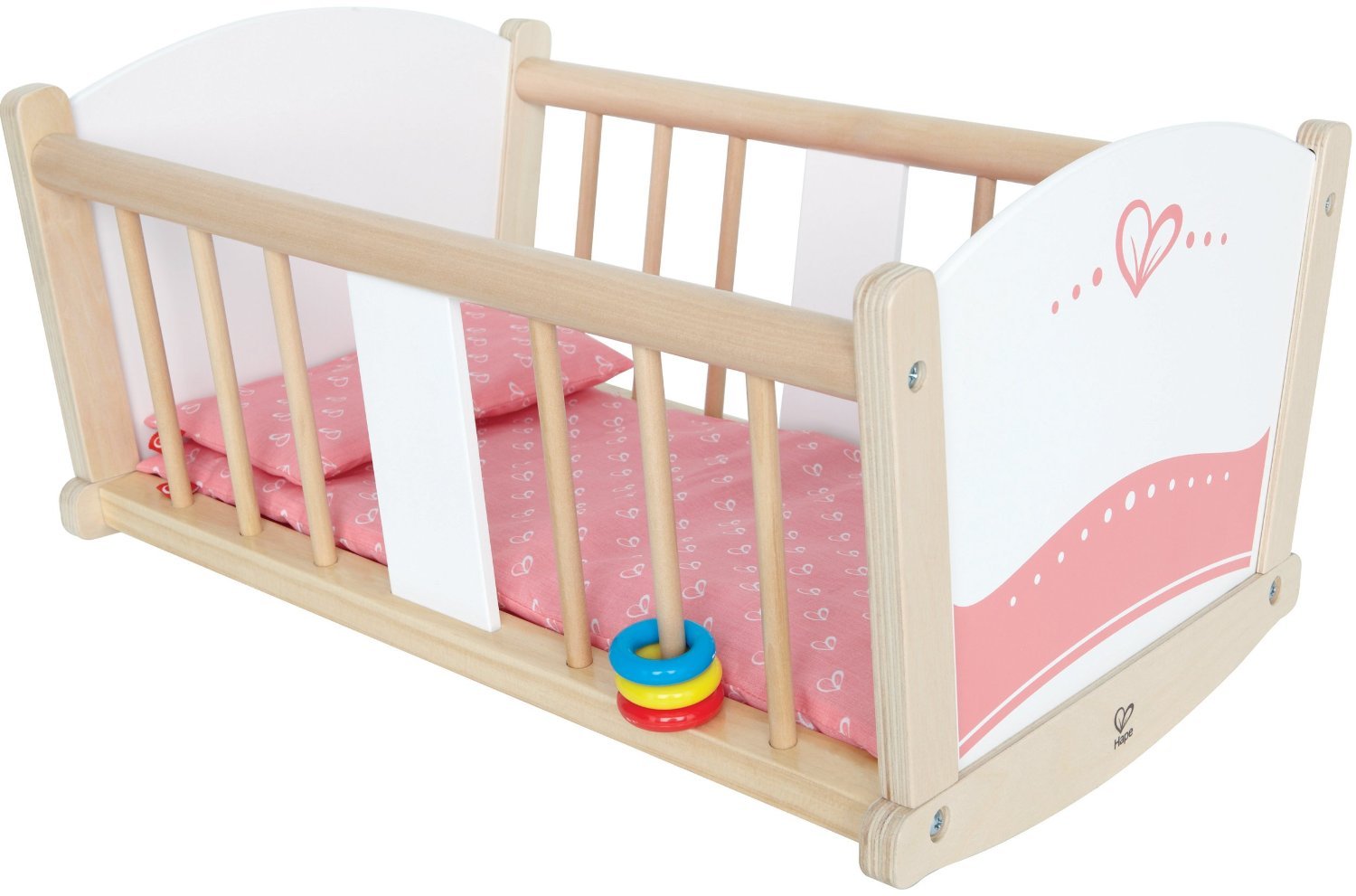 Hape: Rock-a-bye Wooden Baby Cradle