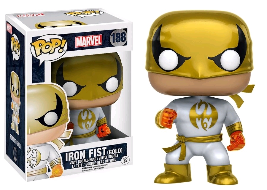 Iron Fist (Classic Gold) Pop! Vinyl Figure at Mighty Ape Australia