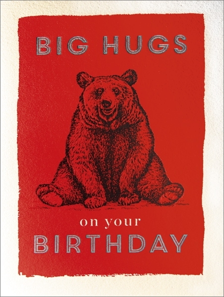 Archivist: Big Hugs on your Birthday Card image