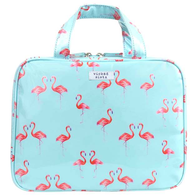 Wicked Sista Large Hold All Cosmetic Bag - Flamingo