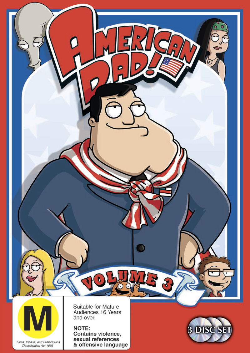 American Dad! - Complete Season 3 Collection (3 Disc Set) on DVD