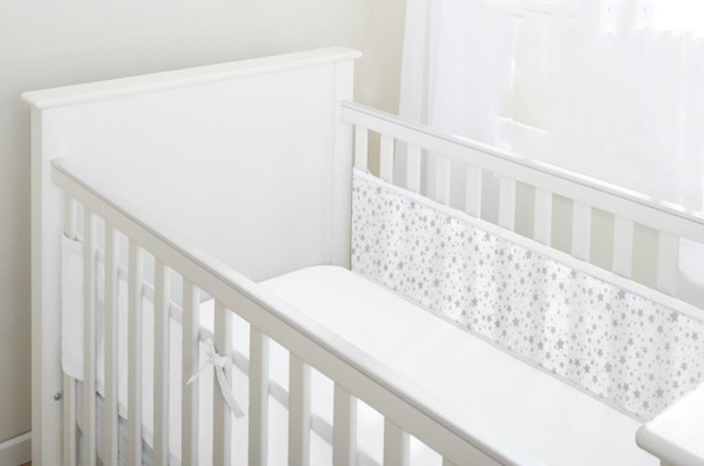 BreathableBaby: Breathable Mesh Cot Liner - 2 Sides (Twinkle Twinkle) image