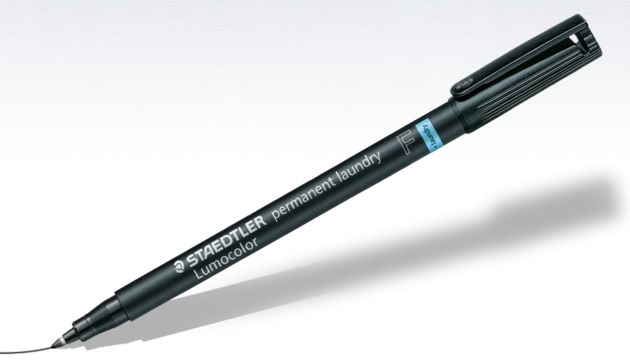 Staedtler Lumocolor Waterproof Laundry Marker Black image