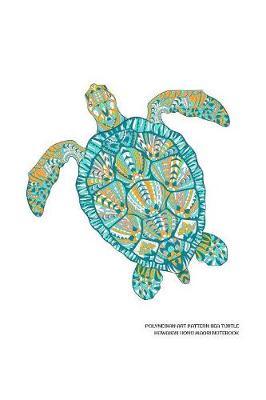 Polynesian Art Pattern Sea Turtle Hawaiian Honu Maori Notebook by Delsee Notebooks image