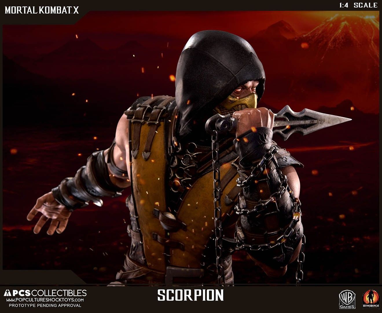 Mortal Kombat X: Scorpion - 21" Statue