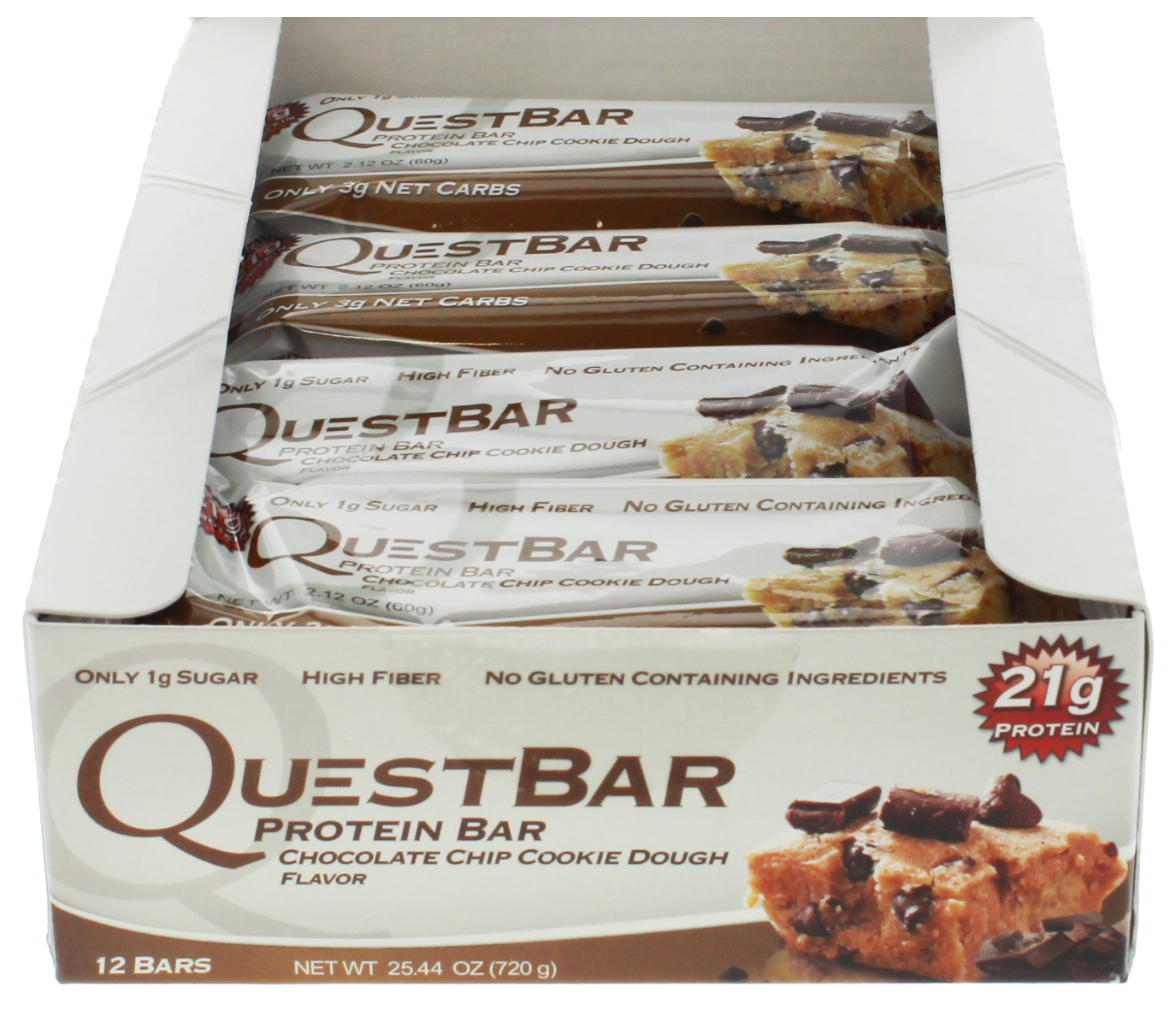 Quest Nutrition - Quest Bar Box of 12 (Chocolate Chip Cookie Dough) image