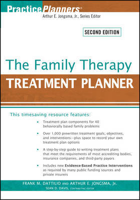 The Family Therapy Treatment Planner on Paperback by Frank M Dattilio