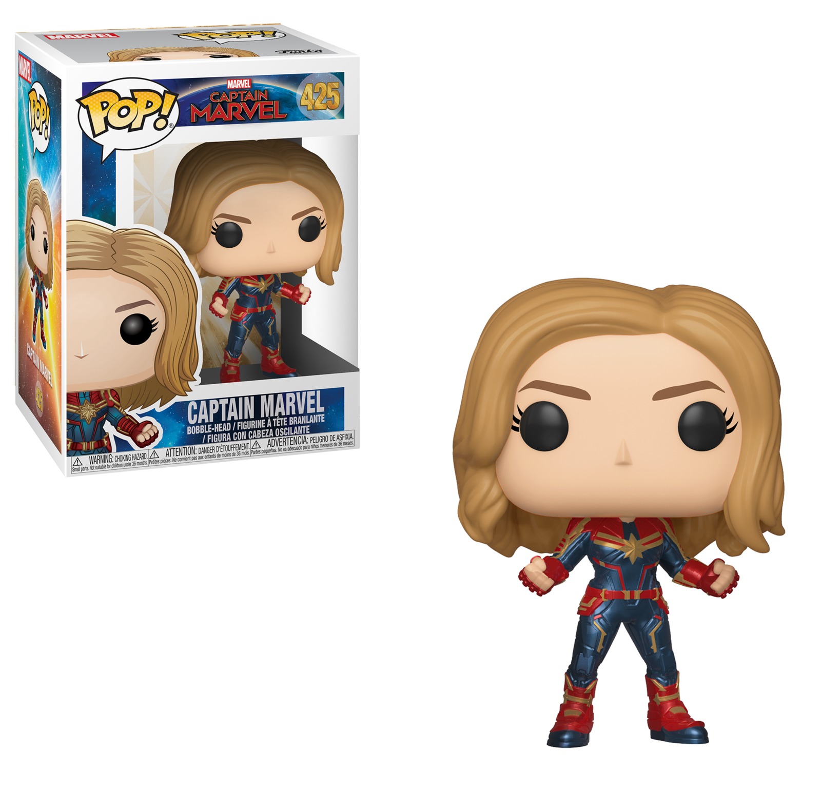 Captain Marvel - Pop! Vinyl Figure (with a chance for a Chase version!) image