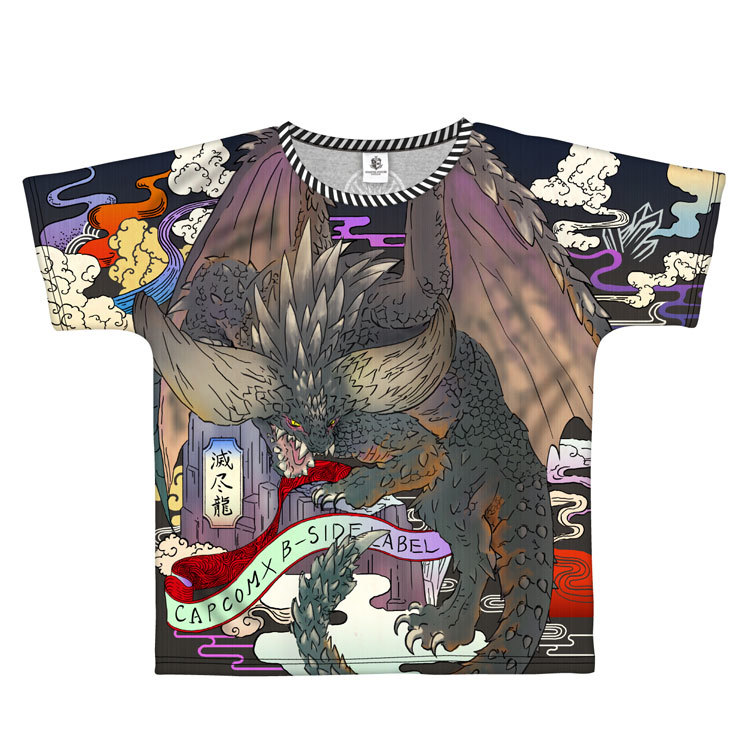 Monster Hunter: World Full Graphic T-Shirt B-Side Label Nergigante L image