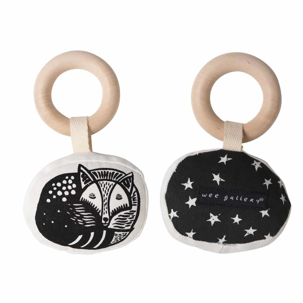 Wee Gallery: Organic Cotton Rattle - Fox image