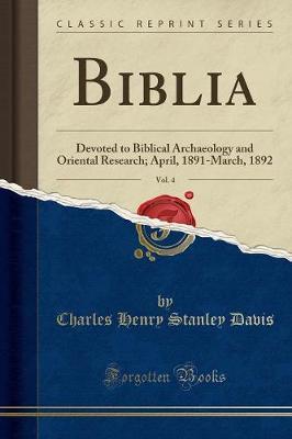 Biblia, Vol. 4 by Charles Henry Stanley Davis image