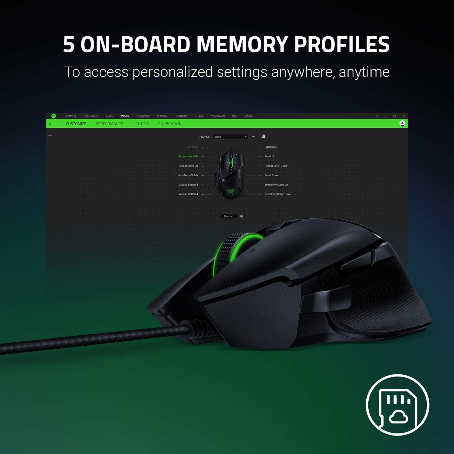 Razer Basilisk V2 Wired Gaming Mouse for PC image