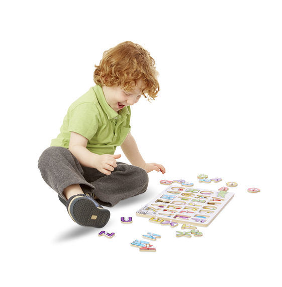 Melissa & Doug: See-Inside Alphabet Wooden Peg Puzzle image