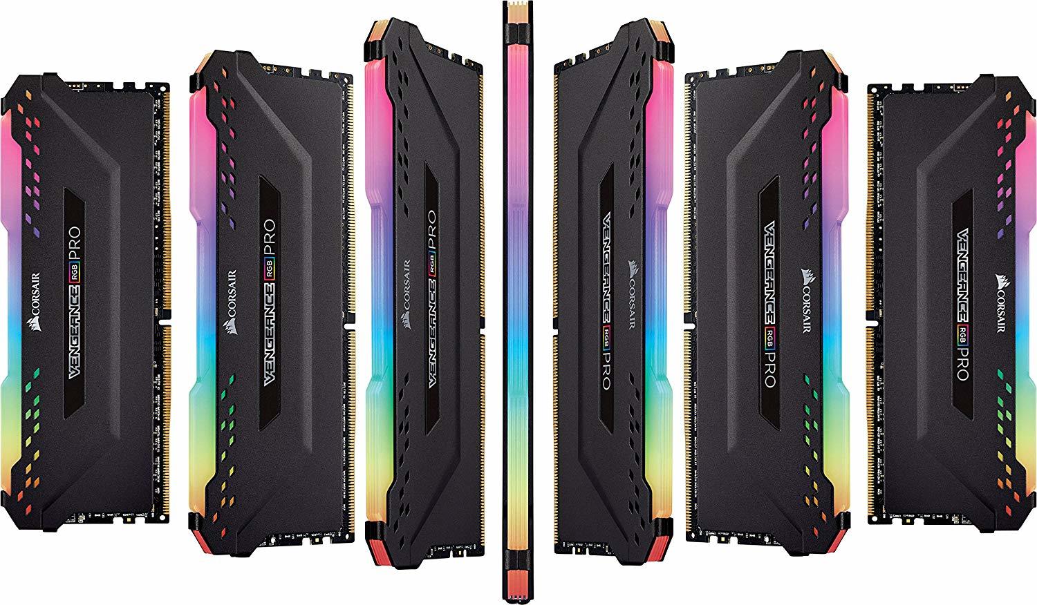 16GB (2 x 8GB) Corsair Vengeance DIMM DDR4 3200MHZ - Black image