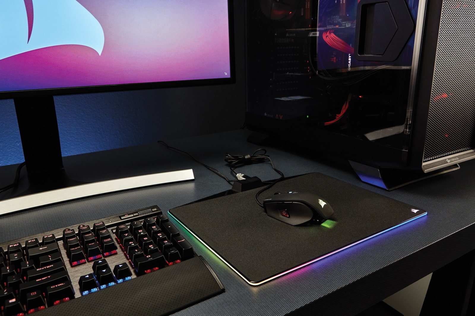 Corsair MM800 RGB POLARIS Gaming Mouse Pad for PC image