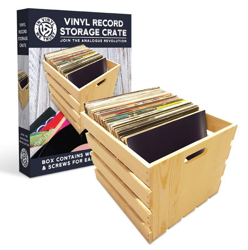 Vinyl Record Storage Crate at Mighty Ape NZ