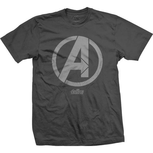 Avengers Infinity War A Icon Mens Charcoal TS: Small image