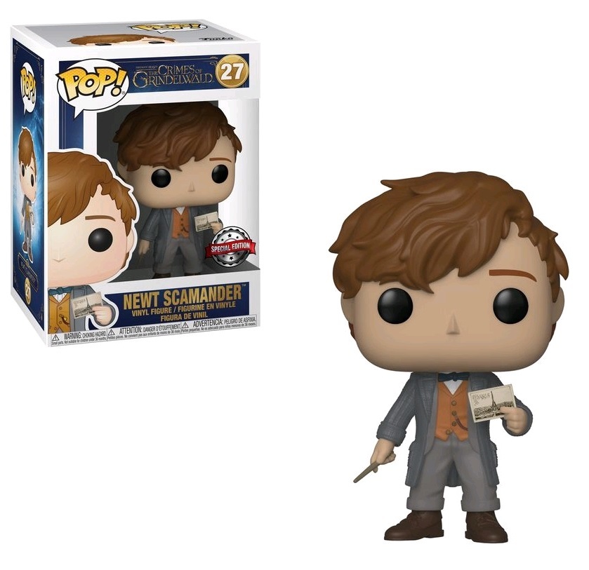 Fantastic Beasts 2 - Newt Scamander (with Post-Card) Pop! Vinyl Figure image