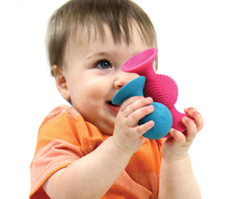 Fat Brain Toys: Squigz PipSquigz - Rattle & Teether image