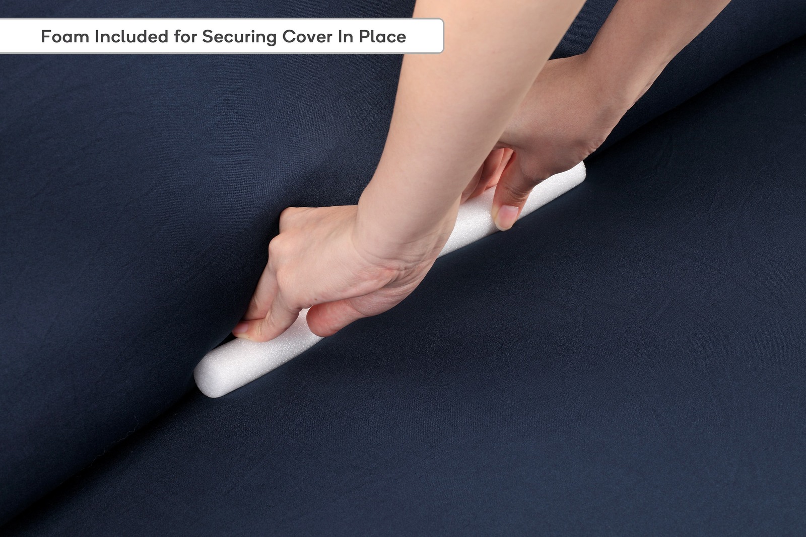 Buy Ovela 2 Seater Sofa Cover Stretch (Navy) at Mighty Ape NZ