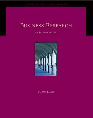 Business Research for Decision Making: With Info Trac by Duane L. Davis image