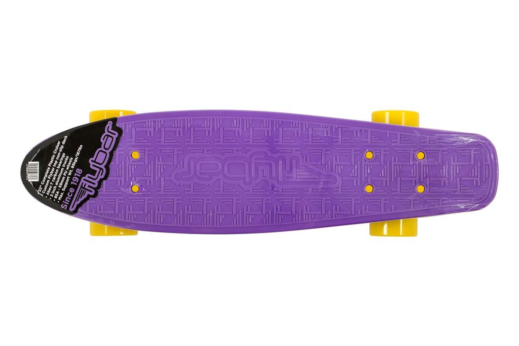 Flybar: Mini Cruiser Skateboard - Purple/Yellow