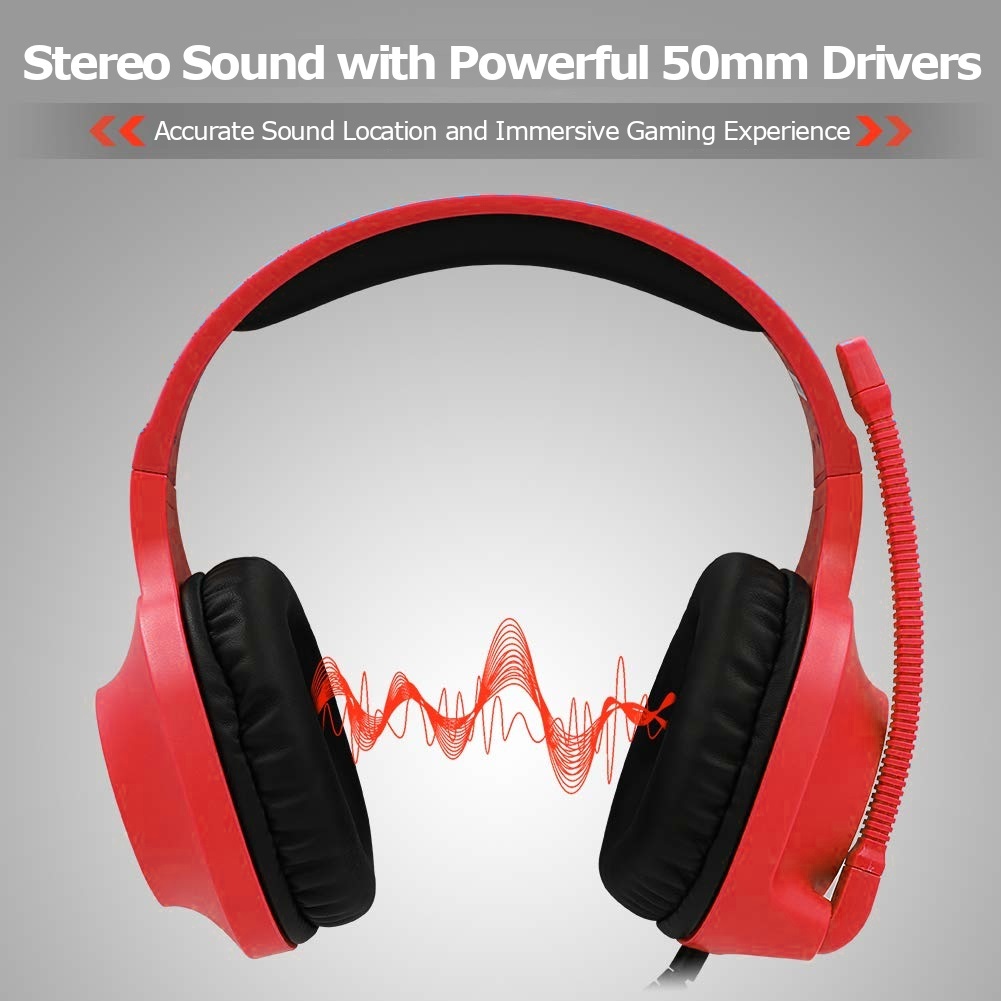 SADES Spirits Universal Gaming Headset (Red) for Switch, PC, PS4, Xbox One image
